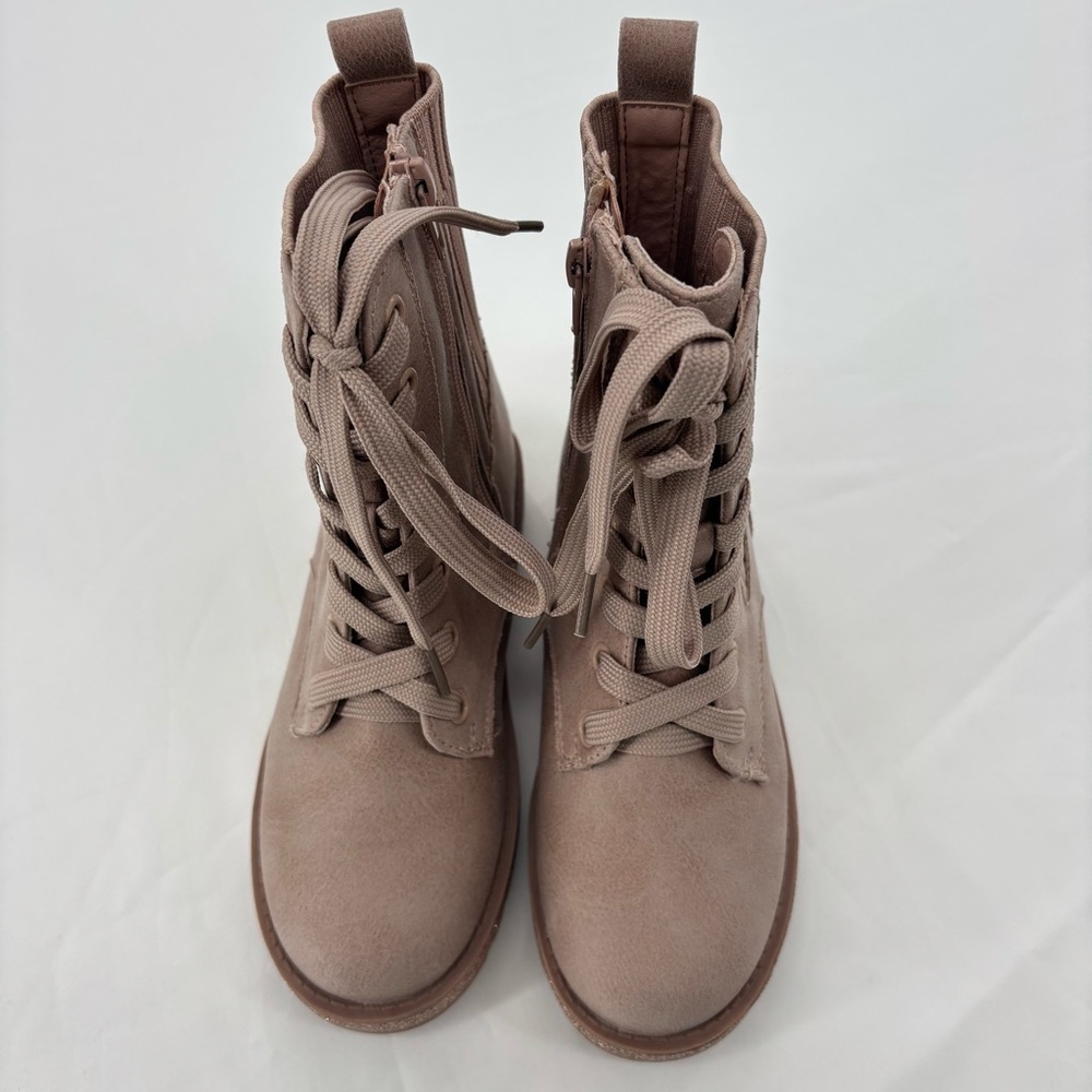 Mia Kids Girls’ Everli Glitter Combat Boot in Blush Size 13 w Side Zipper NWOT - Picture 4 of 14